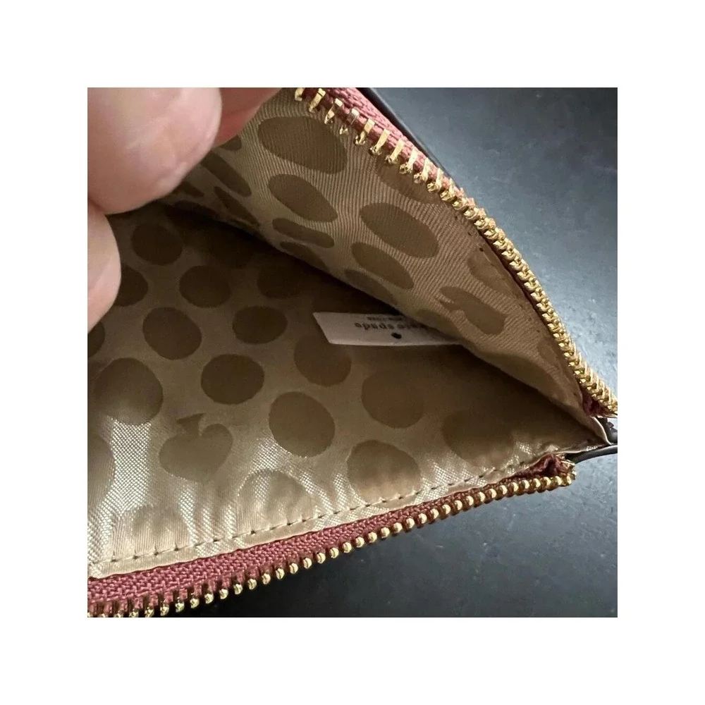 Kate Spade Wristlet Terracotta Saffiano Leather Slim Pouch‎ OS